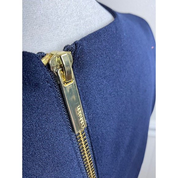 Calvin Klein Navy Blue Sleeveless Sheath Dress Career Work Women Size 8 - Picture 6 of 9